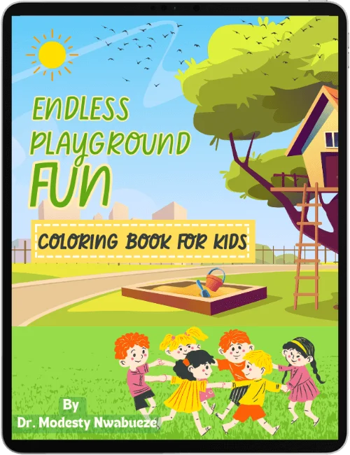 Coloring book cover and sample pages